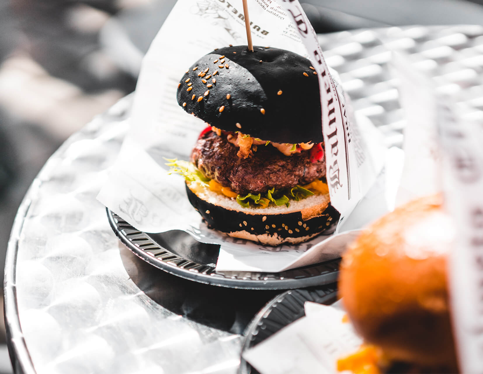 Black burger
