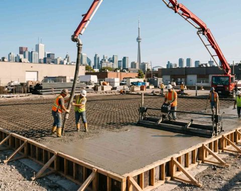 foundation slab installation in Toronto, Ontario