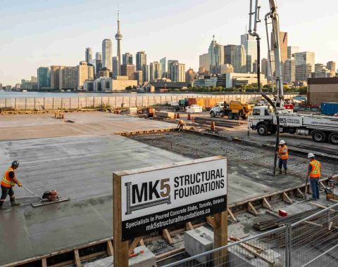 poured concrete slab in Toronto