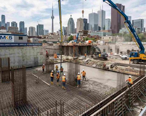 Commercial Concrete Foundation in Toronto